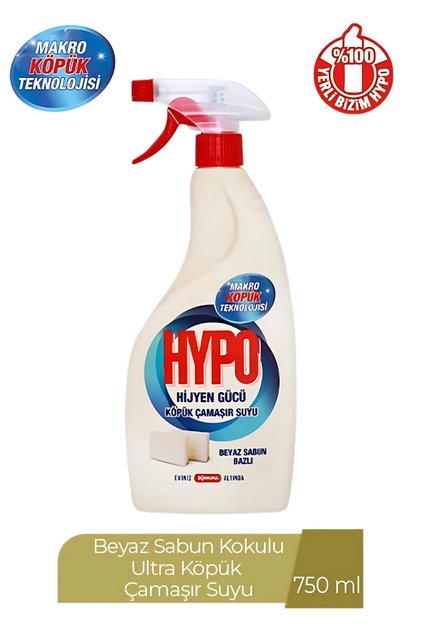 Hypo Hijyen Gücü Köpük Çamaşır Suyu Beyaz Sabun Bazli 750 ml