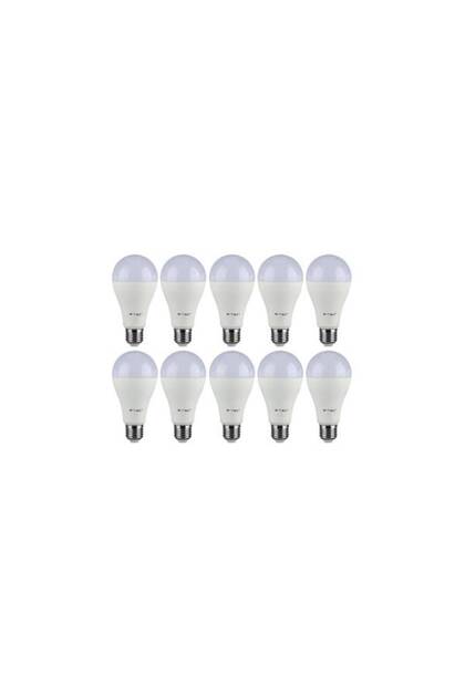 Set 10 Becuri Led 17w E27 A65 Lumina Alb
