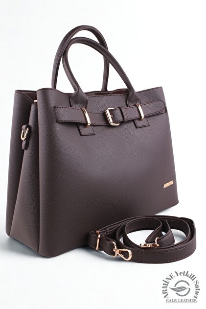 Original Armine Premium Quality Women's Shoulder and Hand Bag Suitable for Daily Use Brown 395