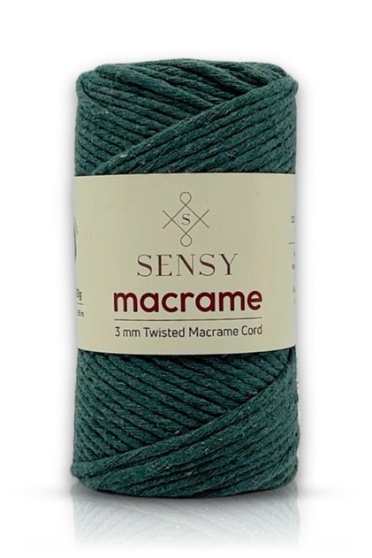 Premium Combed Macrame Macrame Hobby Rope Green