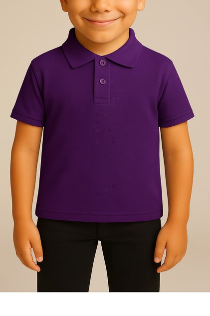 Unisex Children's Youth Polo Collar Short Sleeve Normal Pattern Plain Basic School High School T-shirt