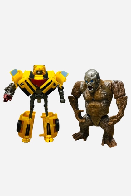 Furkan Toys Transformers arabaya dönüşen Optimus Prime ve goril