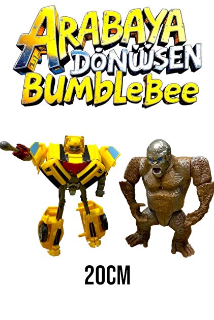 Furkan Toys Transformers arabaya dönüşen Optimus Prime ve goril