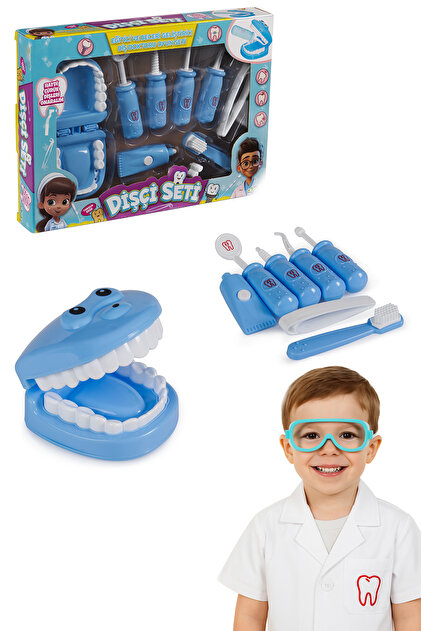 TOYZZONE TOYS STORE Çocuklar İçin Dişçi Oyunu Seti – Ağız Modeli