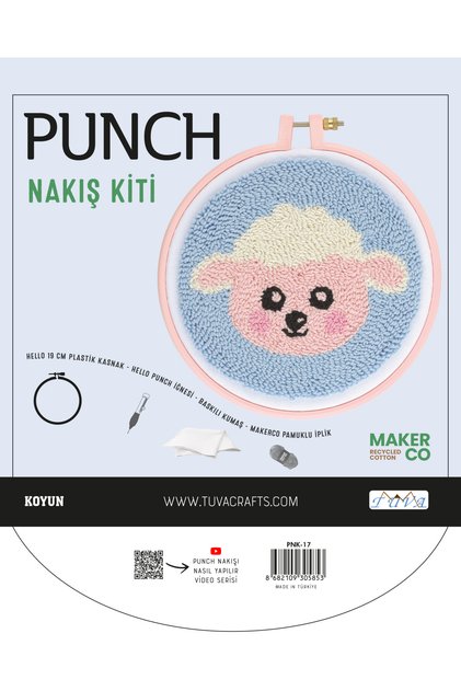 Punch Embroidery Kit-Sheep