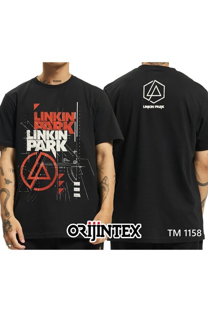 Linkin Park Front Back Printed Unisex Black Tshirt