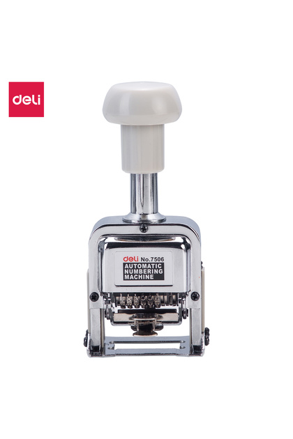 E7506 Numbering Machine 6 Digits White – ideal for office labeling and numbering