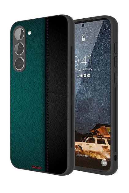 غطاء حماية جلدي بنمط جلدي لهاتف سامسونج جالاكسي S23 بلس 5G