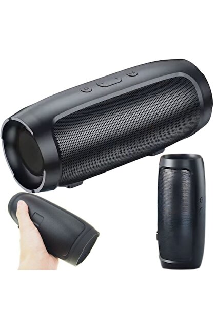Boxa Portabila WTO®, Acumulator 1500mAh, Autonomie pana la 6 ore, Bluetooth 5.0, 2 x 6 W, Negru