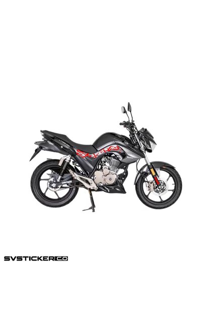 Mondial Drift L 125 Middle Chassis Lightning Sticker Pattern Lightning