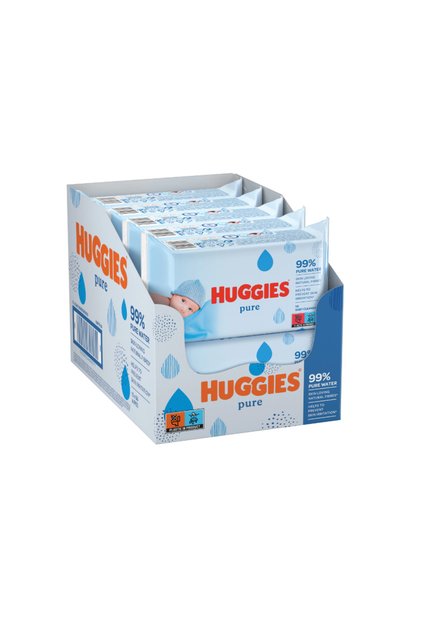Мокри кърпички Huggies Pure, 10 броя x 56, 560 броя