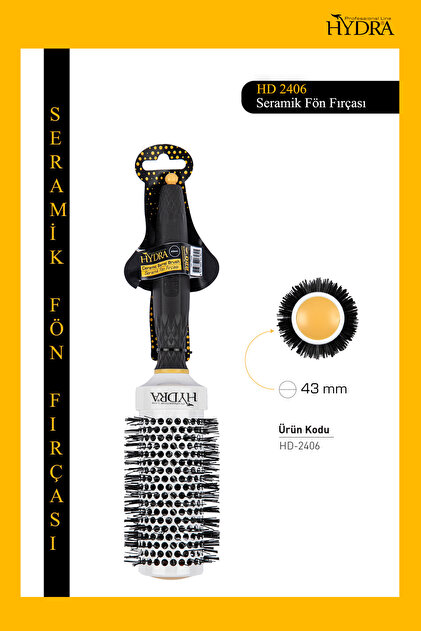 Hydra Professional Line 4'lü Saç Pensi Hd-2192 Siyah - Kuaför Tipi