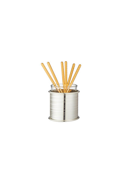 A set of 6 tea spoons with an elegant holder, suitable for all presentations and distinguished hospitality