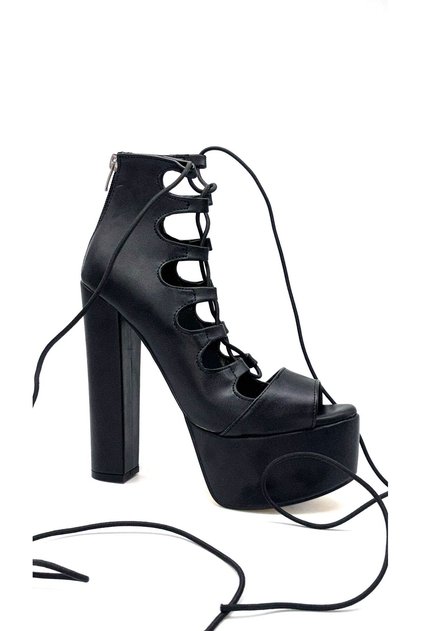 Kindep High Heels (15 cm) Platform (5 cm) Women's Shoes Black