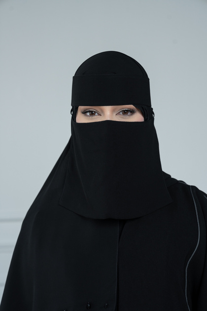 نقاب نسائي من لافينيا مثلث مقوى مائل 7*12