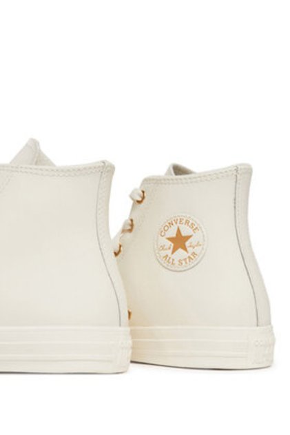 Teniși bej pentru femei CONVERSE-A10709C EGRET/METALIC LIGHT GOLD