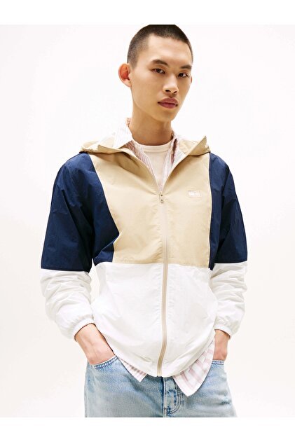 Tommy Hilfiger TJM CHICAGO WINDBREAKER EXT Erkek Beyaz BOŞ