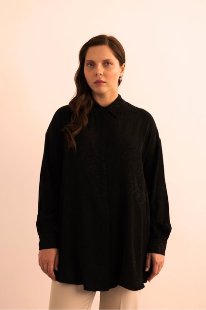 Jacquard Patterned Viscon Tunic