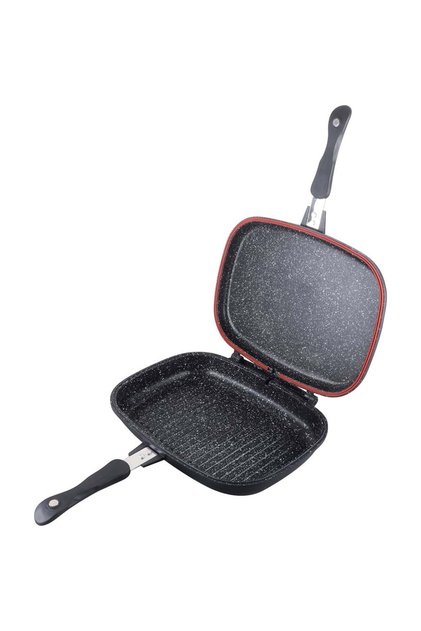 Tigaie dublă 36 cm grill doubletta, cu garnitură de rezervă, mâner magnetic Berlinger Haus BH 6581A