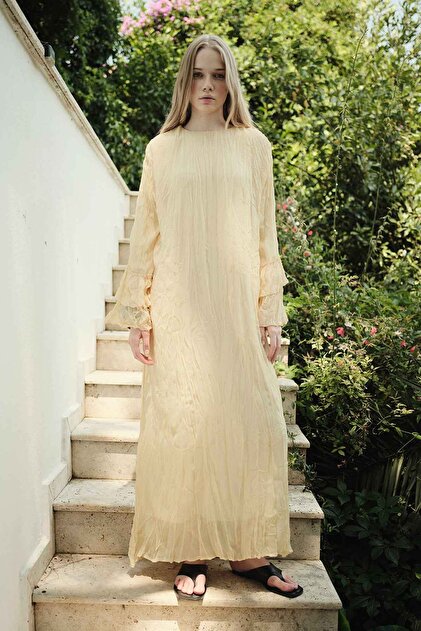sachin and babi light blue dress Daniella Chiffon Drop Waist Maxi Dress - Butter Yellow