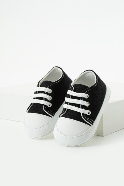 First Step Anti-Skid Sole Linen Lace-Up Comfortable Baby Shoes Booties