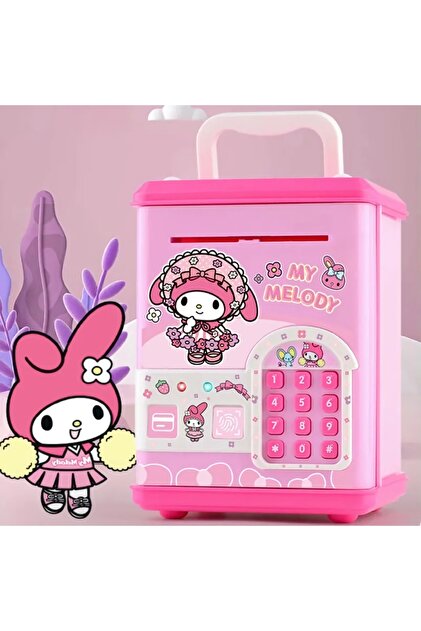 Mellojoy くま6点セット MJ TOYS Sanrio Kawaii Kuromi Elektronik Şifreli Kumbara Atm