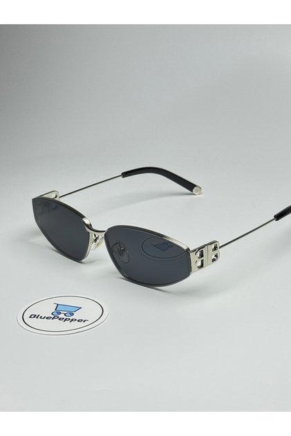 Balans Black Sunglasses Silver Frame 60 Ekartman