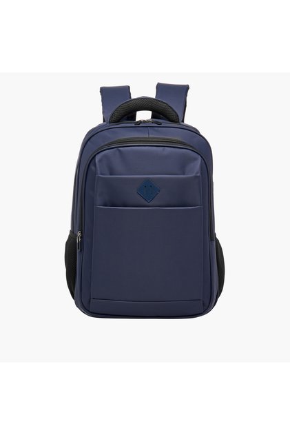 Solid 18-inch Backpack with Adjustable Straps and Zip Closure - 46x32x18 cms