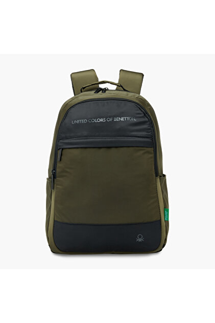 UCB 18-inch Logo Print Backpack with Adjustable Straps and Zip Closure - 44x31x15 cms