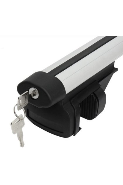 Set 2 Bare portbagaj auto din aluminiu lungime totala 135 cm, deschidere 125 cm