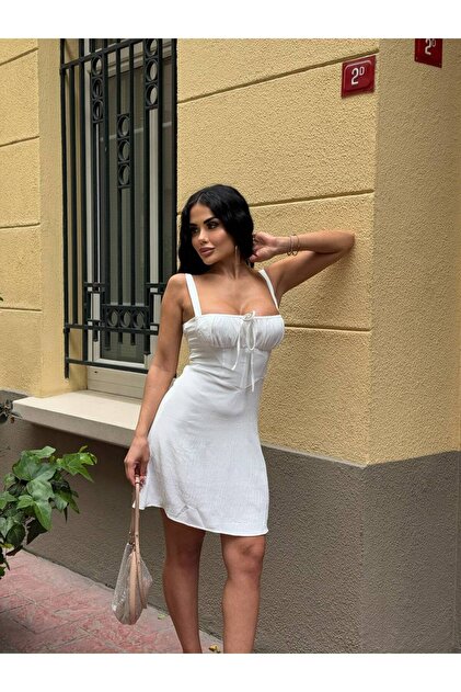 Bak'ap Premium Trend Pinterest Mini Dress- Trendyol