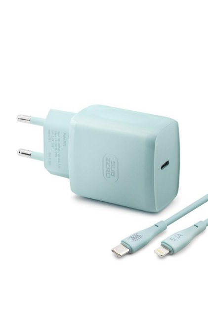 SG92 25W PD Lightning Renkli Hızlı Şarj Adaptörü ve Kablo Seti - Yeşil