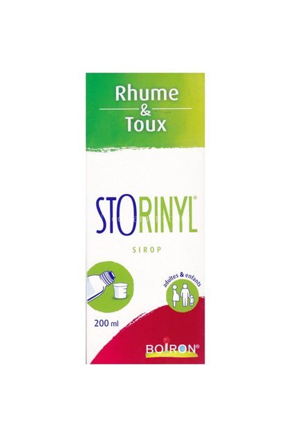 Homeopatický lék, Boiron, Storinyl, proti nachlazení a kašli, 200 ml
