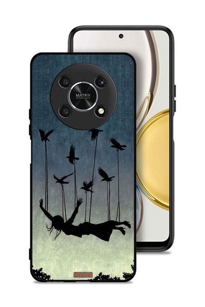 غطاء حماية لهاتف Honor X9 5G بتصميم طيور تحمل فتاة ساقطة