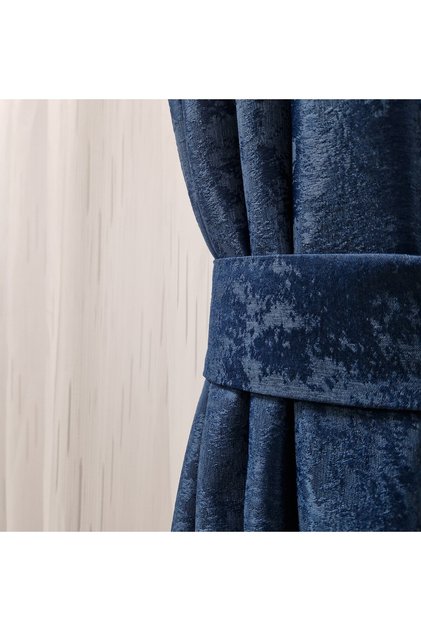 Draperie Nisip Bleu-Marin Set 2buc