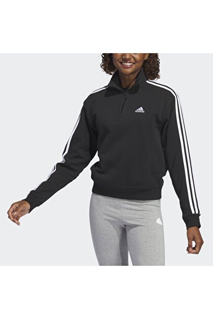 adidas Essentials 3-Stripes Quarter-Zip Sweatshirt - Fiyatı, Yorumları
