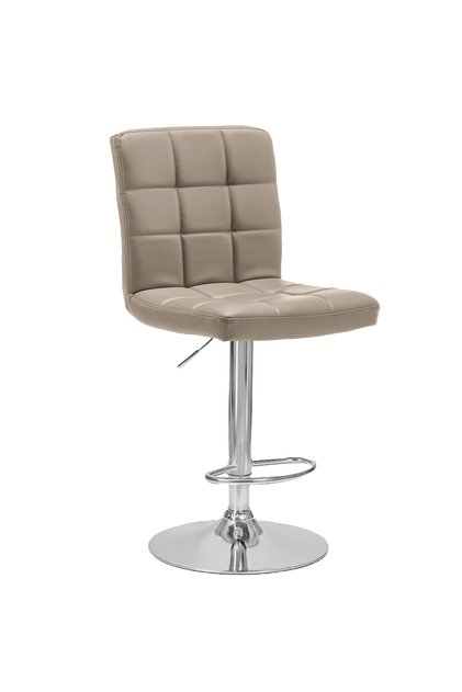 Scaun de bar, inaltime reglabila, rotativ, suport picioare, tip bucatarie, piele ecologica,MODO,bej