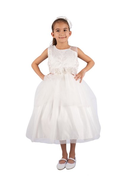 D' Daniela - Abigail White Party Dress with Headband