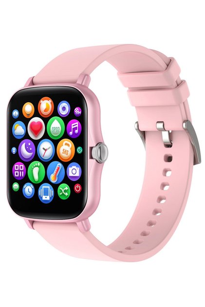 Ceas SmartWatch Y20 SquareStyle idealStore, Waterproof, Ecran Tactil HD, 1.7 inch, Compatibilitate A