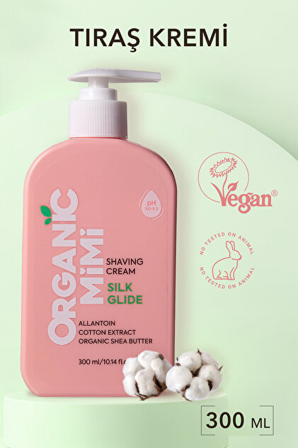 ORGANİC MİMİ Tıraş Kremi Silk Glide Kadınlar İçin Nemlendirici ve