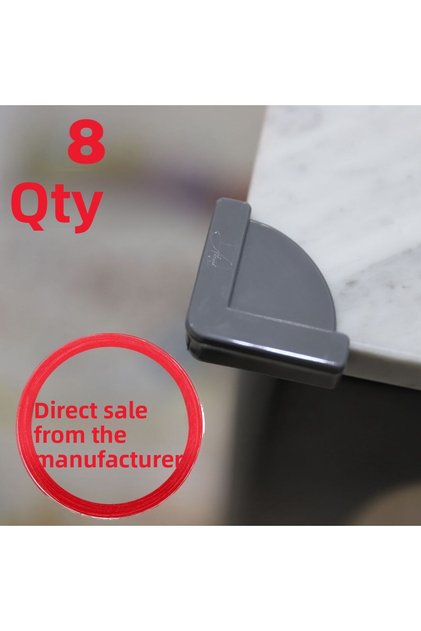 8 Pieces 3 Point 3m Adhesive Silicone Corner Protector