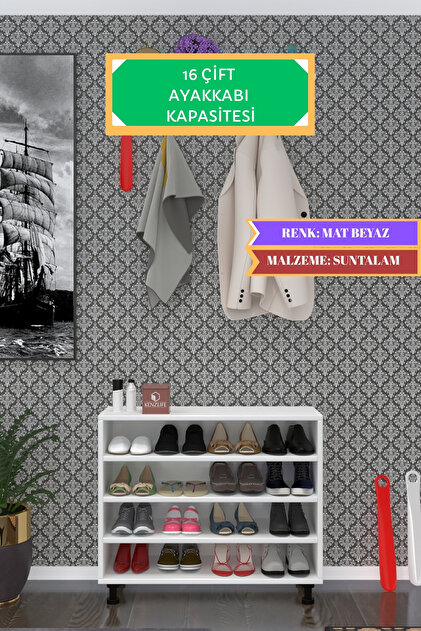 Kenzlife Ayakkabılık Çapula3 Byz 53*080*30 Kapaksız 3 Raflı 12