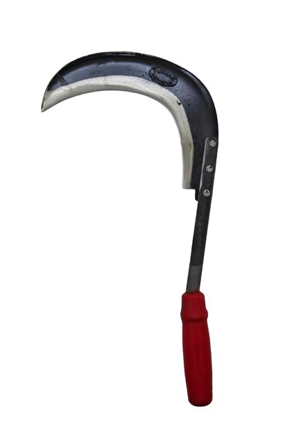 Ot / Çayır Orağı El Yapımı Keskin Çim Biçme Orak Kırmızı Mavi