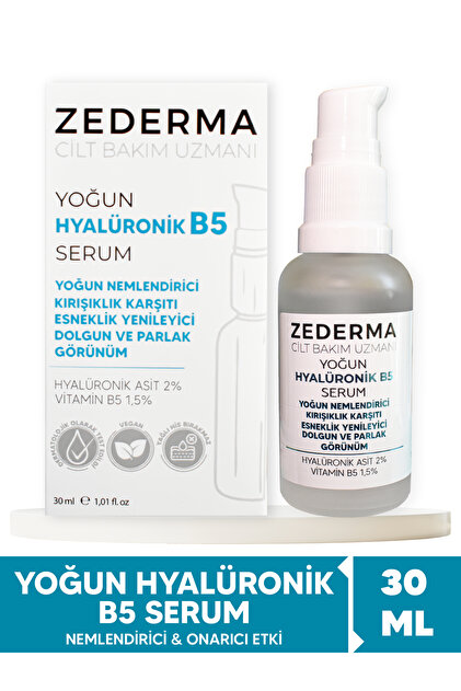ZEDERMA Yoğun Hyalüronik B5 Serum & Yoğun Nemlendirici & Esneklik