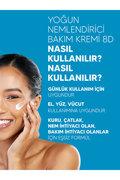 ZEDERMA Yoğun Nemlendirici Cilt Bakım Kremi 8d 400ml. 72 Saate
