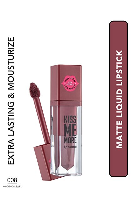 وشم الشفاه Kiss Me More رقم 008 مادموزيل