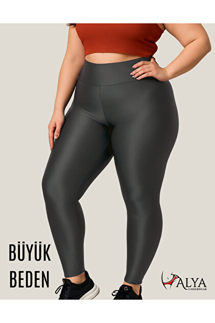 Leggings veće veličine od ronilačke tkanine visokog struka