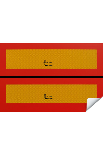2-Piece Truck and Trailer Reflector 2-Piece Set 566X200 Mm-Label/Sticker/Pasting