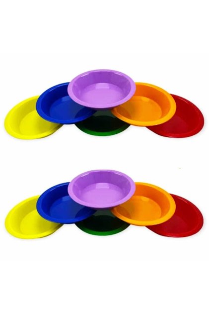 12'li Aktarma Kase Seti, Aktarma Kasesi, Oyuncak Tabak, Oyuncak Kase, Montessori Aktarma Kasesi