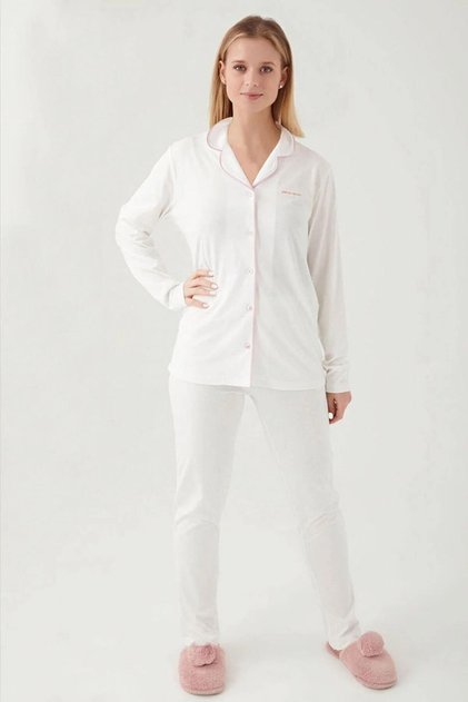 Women's Pajama Set Made of 50% Cotton 50% Modal Fabric